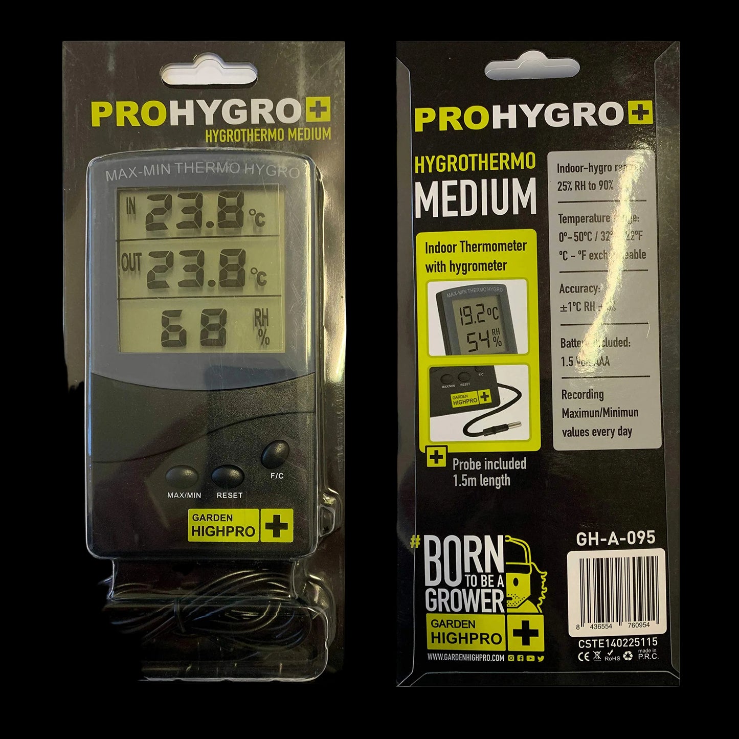 Garden High Pro Indoor Thermometer with hygrometer