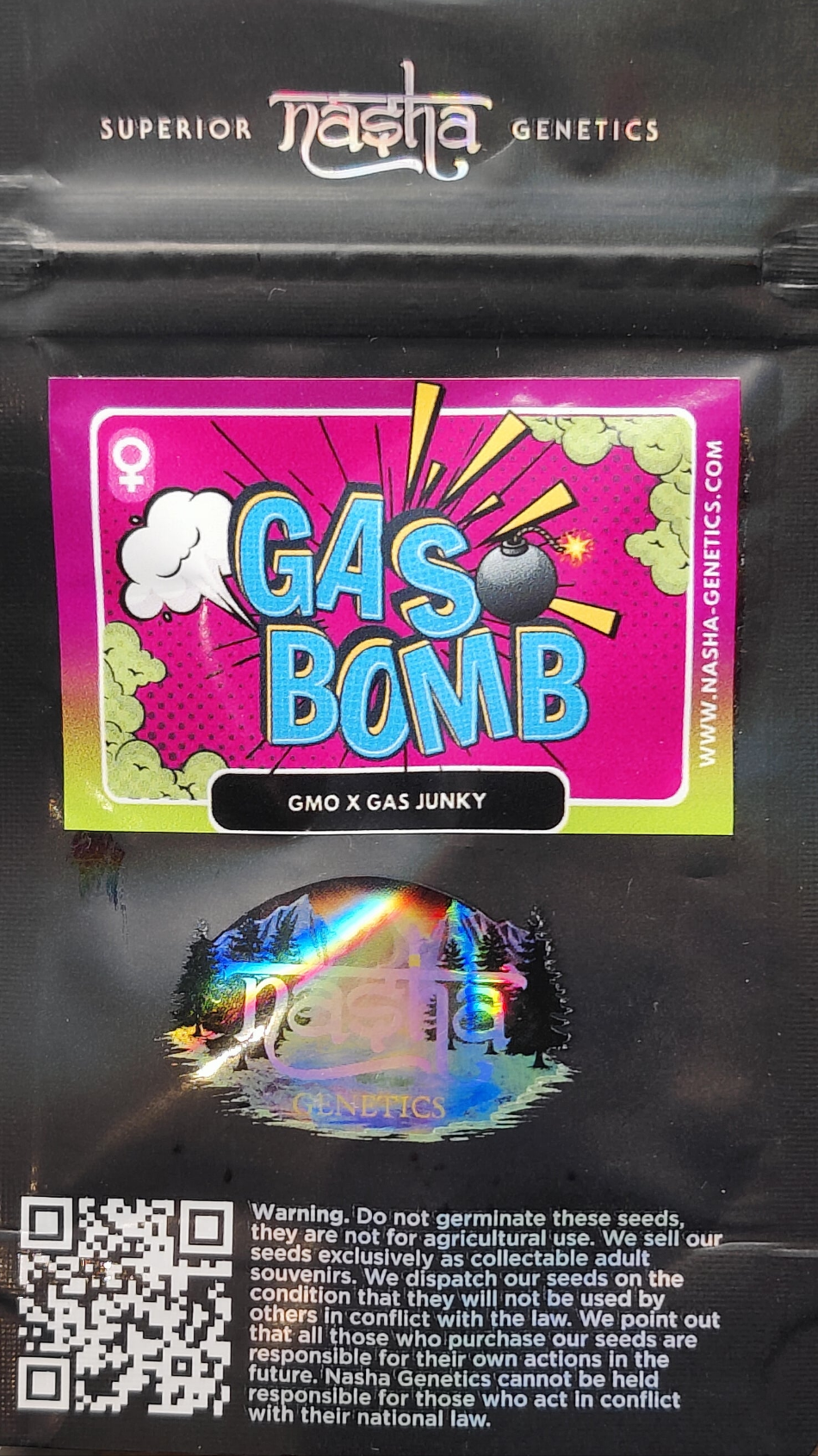 Gas Bomb (GMO x Gas Junky) Fem 5-Pack