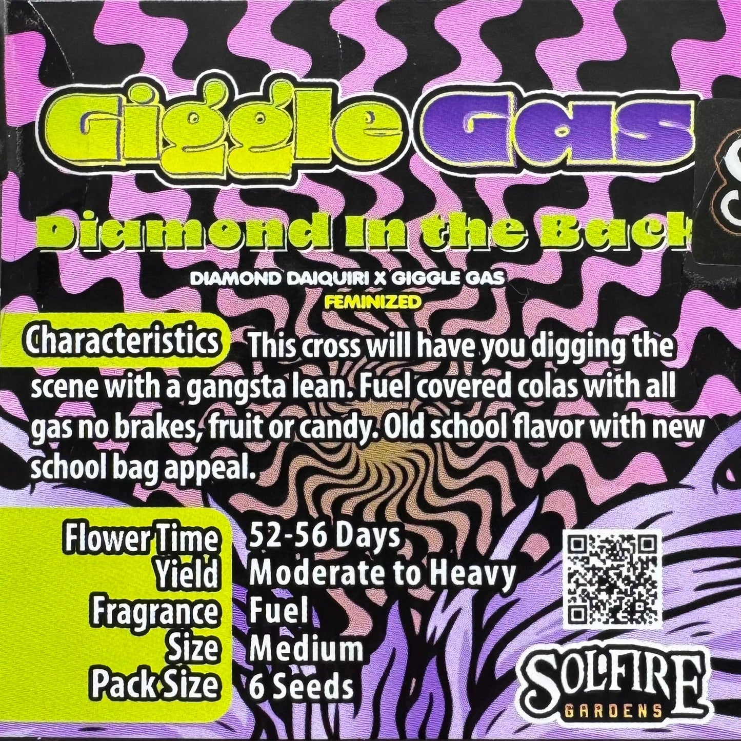Diamond In The Back 6 - Pack (Diamond Daiquiri x Giggle Gas) + 3x Section A (Apple Fritter x Hood Candyz) Fems - Gas Station
