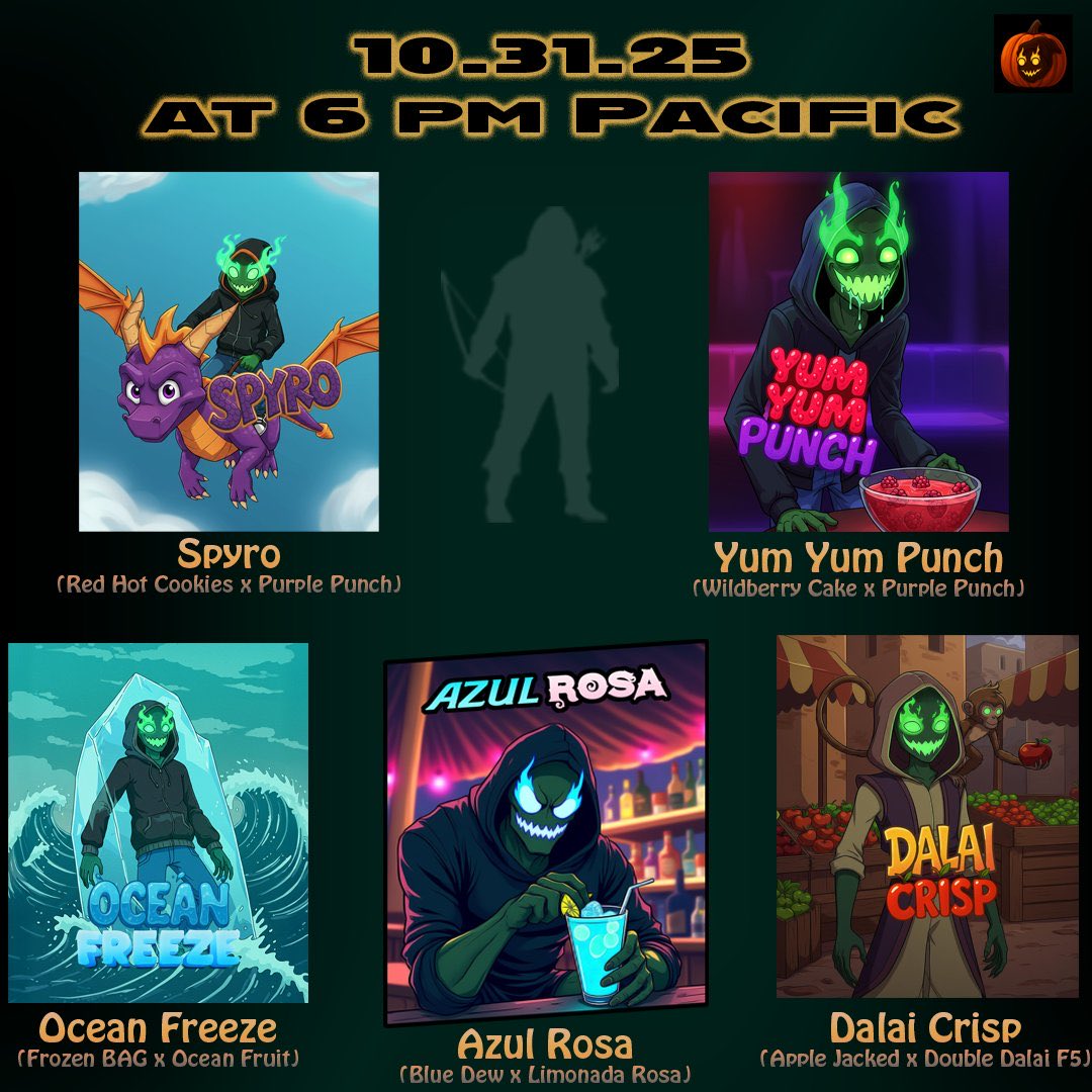 Dalai Crisp (Apple Jacked (RoGro Cut) x Double Dalai F5) (REGS) 10 seeds