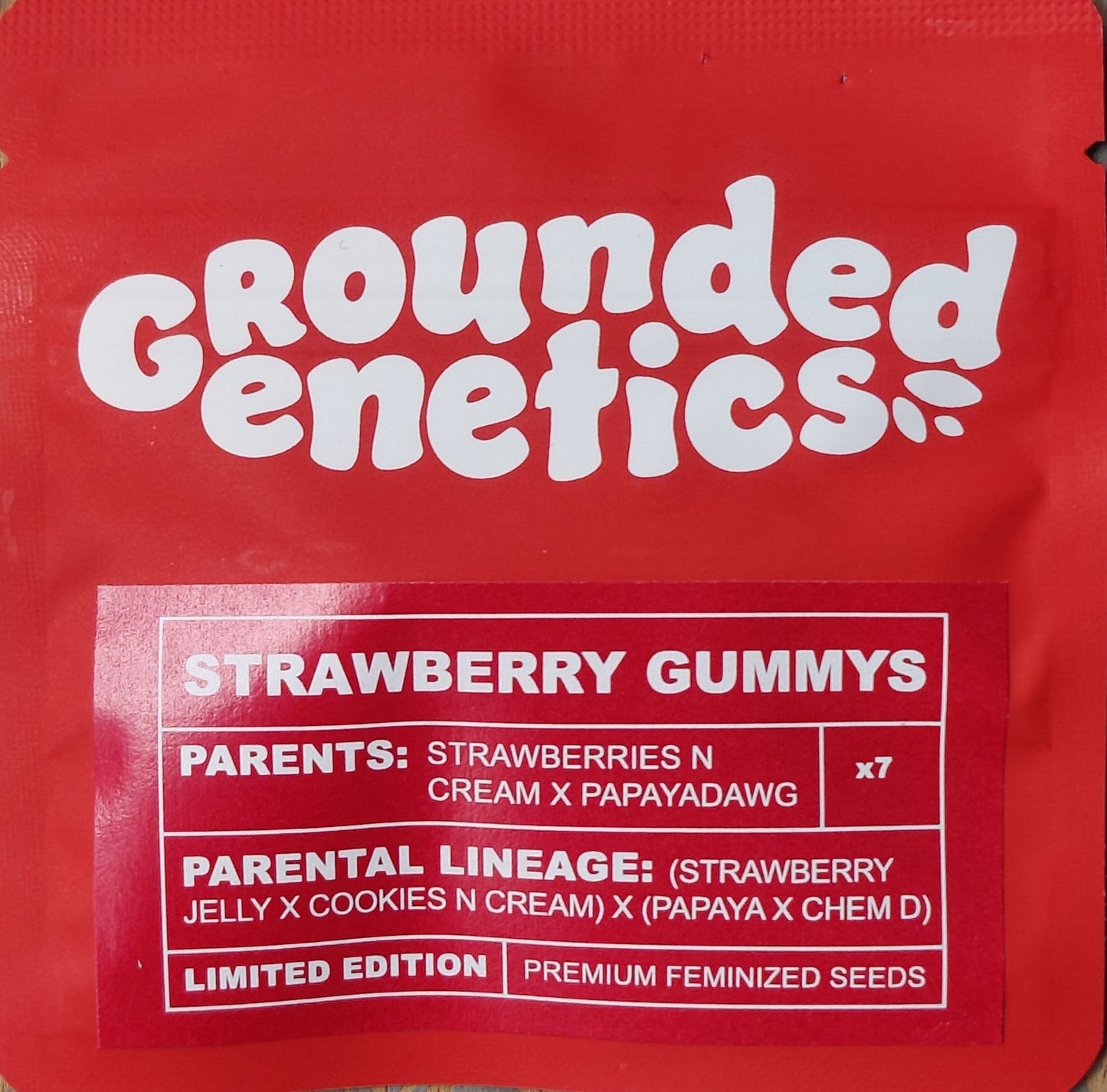 STRAWBERRY GUMMIES (Strawberries n Cream x PapayaDawg) 7 - Pack + 3 Freebies Pink Poochie - Gas Station