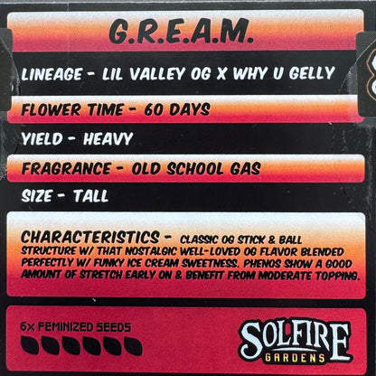 G.R.E.A.M. 6-Pack (Lil Valley OG x Why U Gelly?) + 3x Section A (Apple Fritter x Hood Candyz) Fems