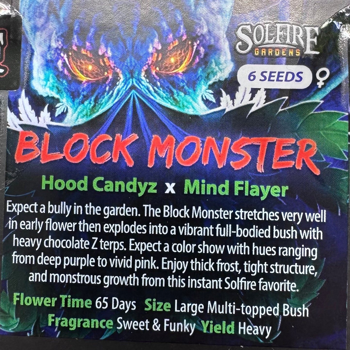 Block Monster 6-Pack (Hood Candyz x Mind Flayer) + 3x Section A (Apple Fritter x Hood Candyz) Fems