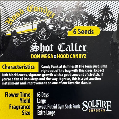 Shot Caller 6-Pack (Don Mega x Hood Candyz) + 3x Section A (Apple Fritter x Hood Candyz) Fems