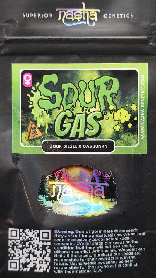 Sour Gas (Sour Diesel x Gas Junky) Fem 5-Pack
