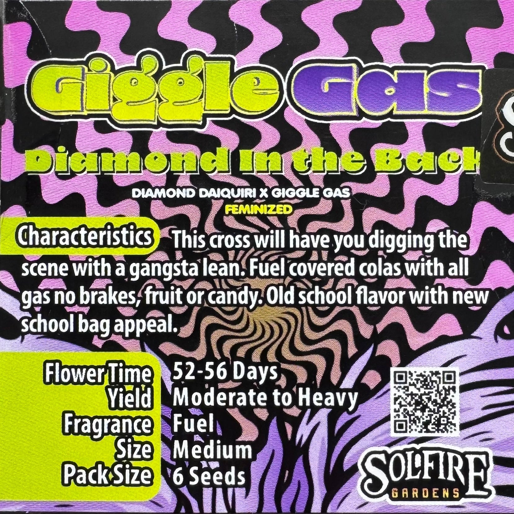 Diamond In The Back 6 - Pack (Diamond Daiquiri x Giggle Gas) + 3x Section A (Apple Fritter x Hood Candyz) Fems - Gas Station