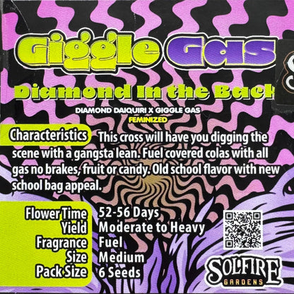 Diamond In The Back 6 - Pack (Diamond Daiquiri x Giggle Gas) + 3x Section A (Apple Fritter x Hood Candyz) Fems - Gas Station
