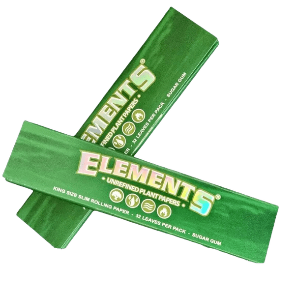 Elements Green Papers King Size Slim - Gas Station