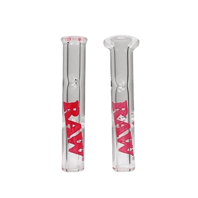 RAW Glass Tips 6x35mm Flat/Round Mouthpiece - Gas Station